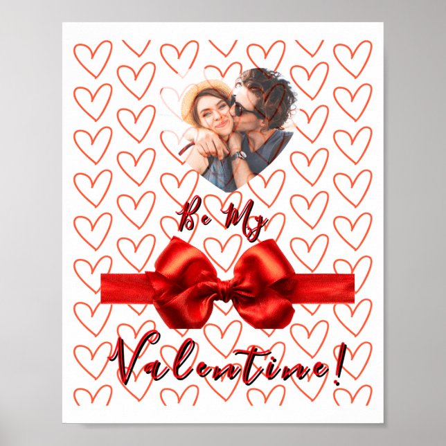 Valentines Red Nk Izable Photo  Poster (Front)
