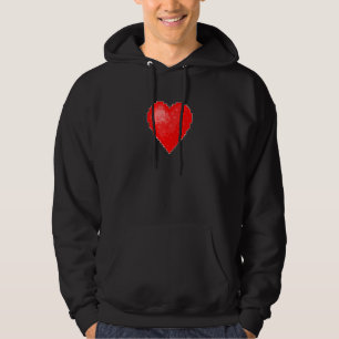 VALENTINE'S RETRO 8 BIT HEART HOODIE