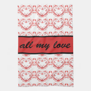 Valentines Serviette Coeur