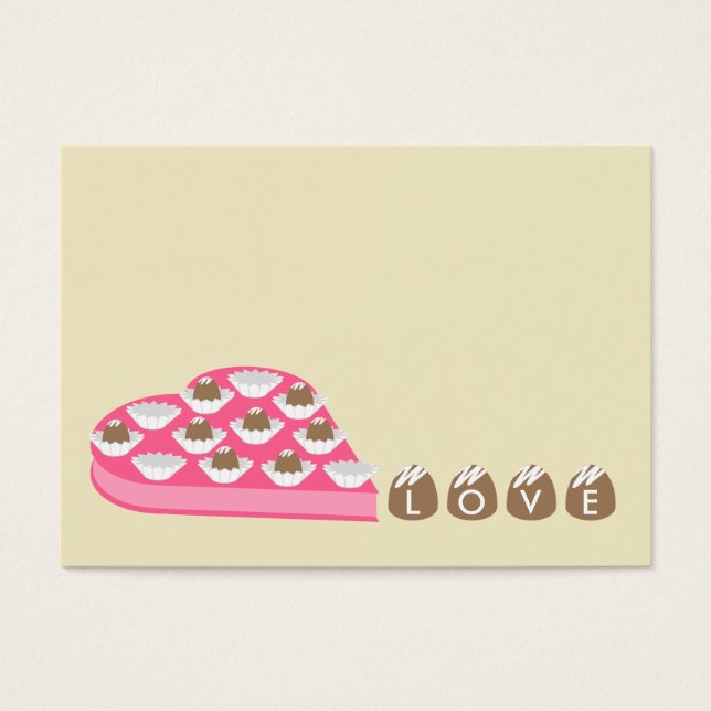 Valentine's - Set of 100 - Cartes chocolatées (Devant)