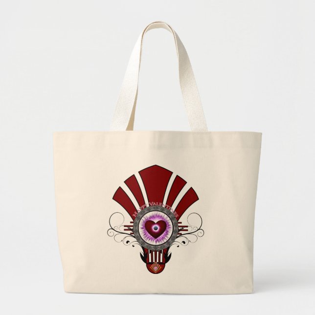 Valentines Star Burst Jumbo Tote (Front)