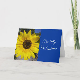 valentines sunflower holiday card