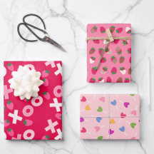 Valentine's - Sweetest Day - Wrapping Paper Trio 2