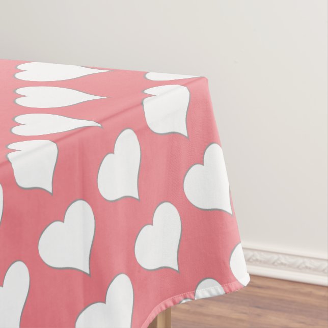 Valentine's Tablecloth Custom Valentine's Decor (In Situ)