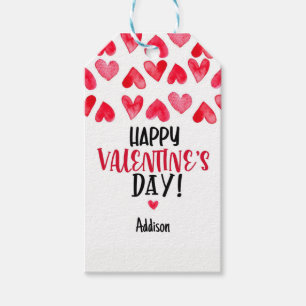 Valentine's Tag, Modern Valentine's Day Favor Clas Gift Tags
