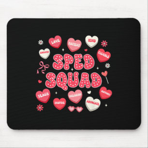 Valentines Team Sped Teacher Sped Squad Special Ed Mouse Pad
