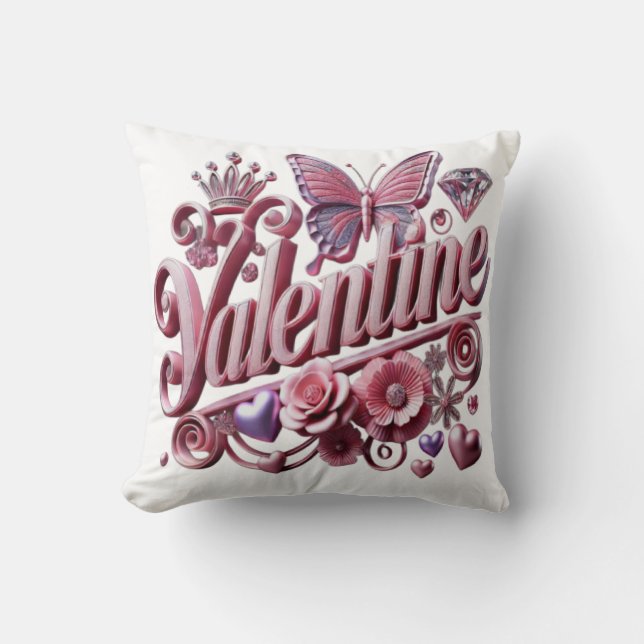 Valentine's  throw pillow (Front)