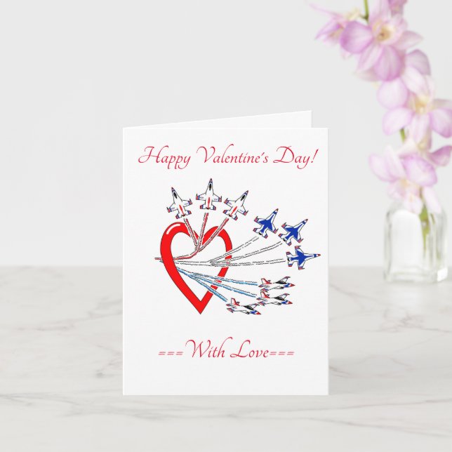 Valentine's Thunderbirds Card (Orchid)