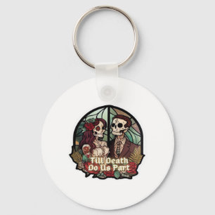 Valentines Till Death Do Us Part Classic Keychain