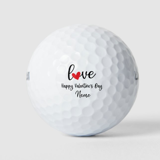 Valentine's to golfer avec amour vous balles de go (Devant)
