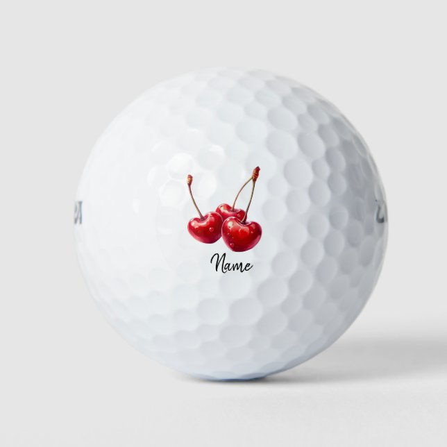 Valentine's  to golfer cherry for lover golf balls (Front)