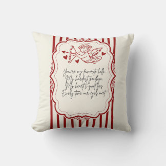 Valentines unique style by Sommer Hamilton Throw Pillow