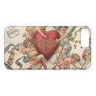 Valentines vintages, Anges victoriens Coeur de Che