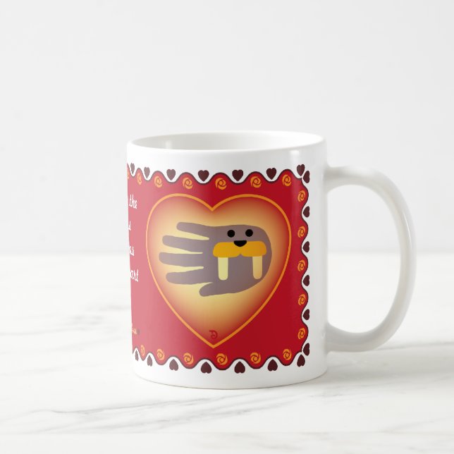 Valentine's Walrus mug (Right)