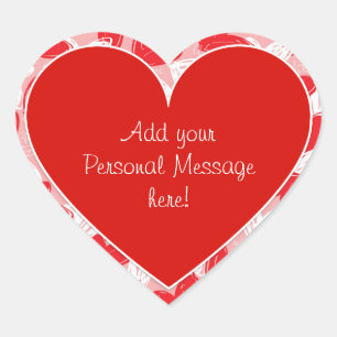 Valentine's "With Love" Hearts - Sticker
