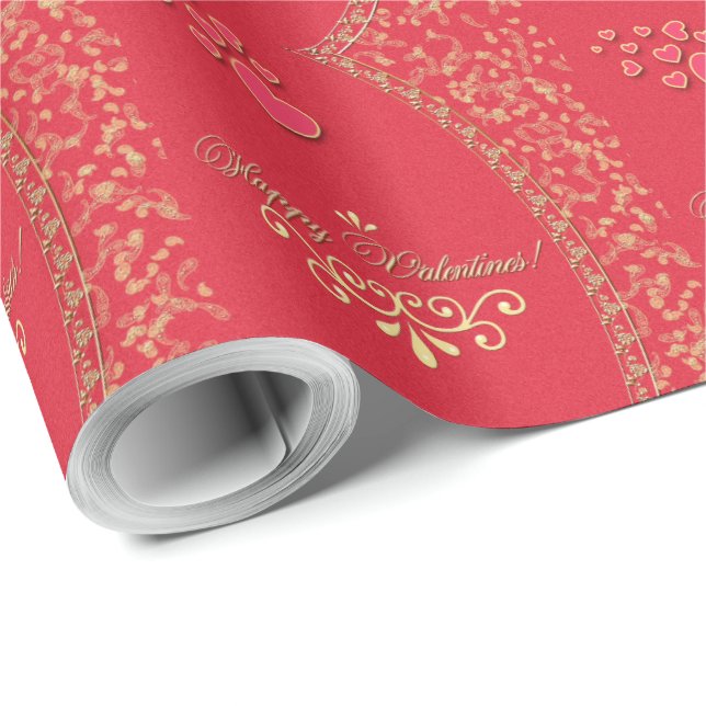 VALENTINES ~ Wrapping Paper (Roll Corner)
