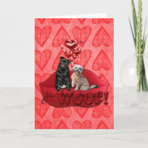 Valentines - You Had Me at Woof! Holiday Card