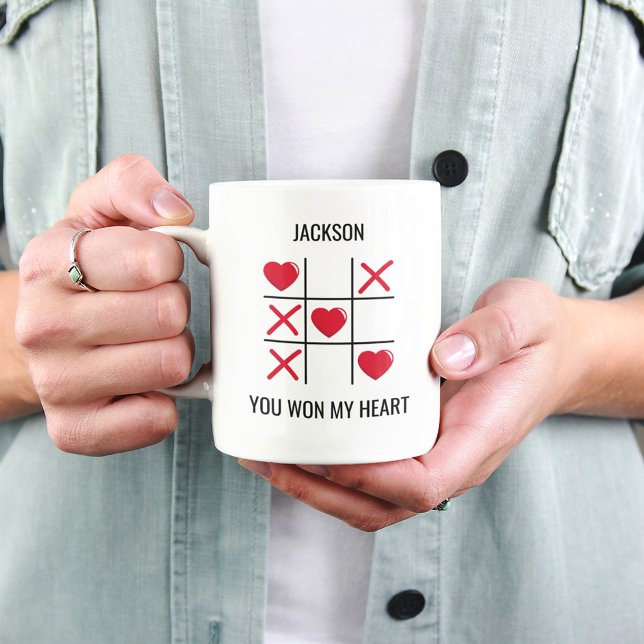 Valentines You Won My Heart Coffee Mug (Creator Uploaded)