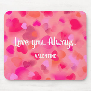 Valentinesday Gift: Mousepad with hearts