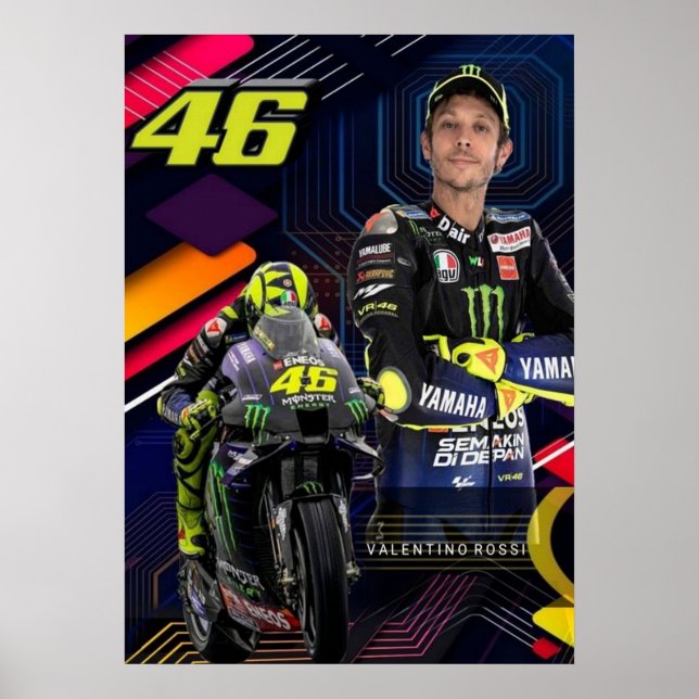 valentino rossi, moto gp legend,    the doctor 46, poster (Front)