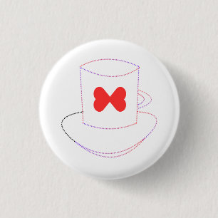 VALENTINS DAY TEES WITH GREAT VIBE 1 INCH ROUND BUTTON