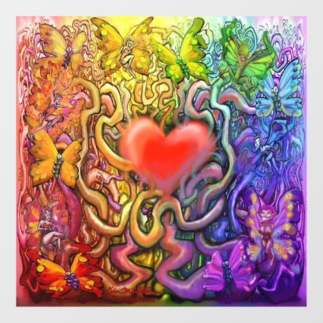Valentin's Magic Window Cling (Sheet)