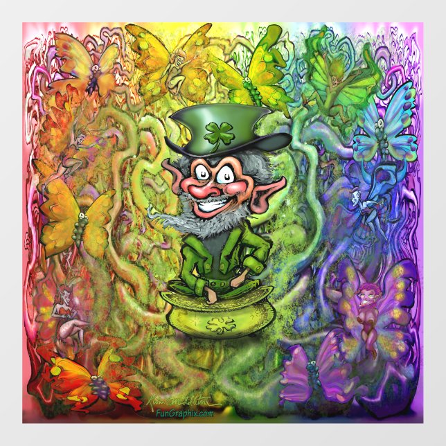 Valentin's Rainbow Magic Window Cling (Sheet)