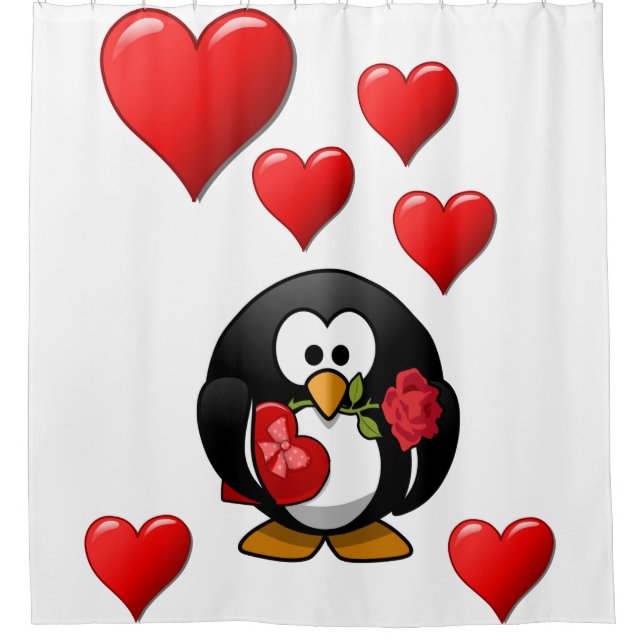 Valenttine's Day Shower Curtain (Front)