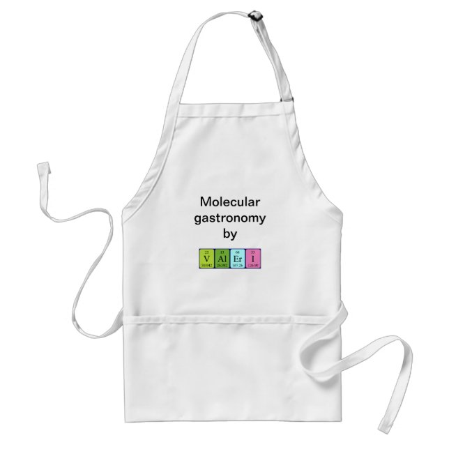 Valeri periodic table name apron (Front)
