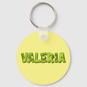Valeria Name Kiwi Design Key Keychain
