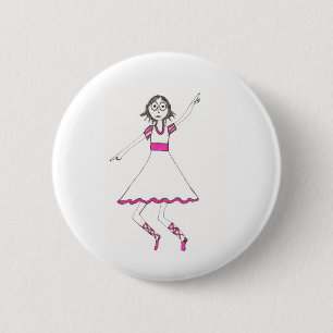 Valerie the Dancer 2 Inch Round Button