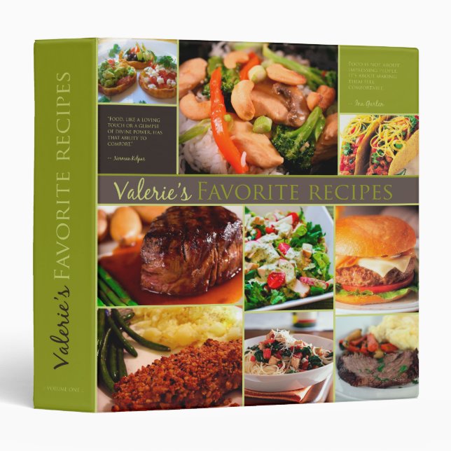 Valerie's Favourite Recipes Binder (Front/Spine)