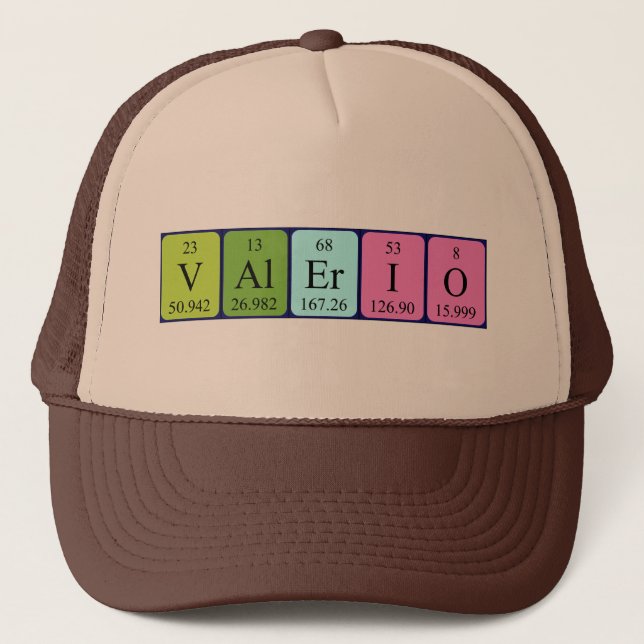 Valerio periodic table name hat (Front)