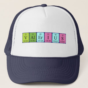 Valerius periodic table name hat