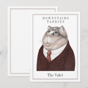 VALET CAT 4.5x6.25 Flat Card + Text