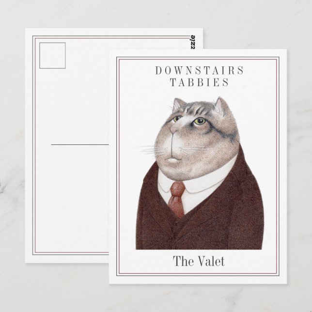VALET CAT Postcard  (Front/Back)