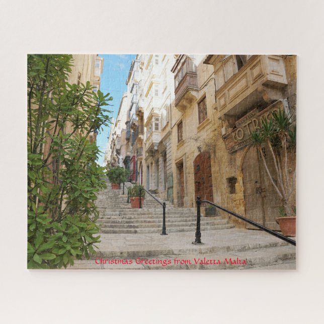 Valetta Streetscape Malta. Jigsaw Puzzle (Horizontal)