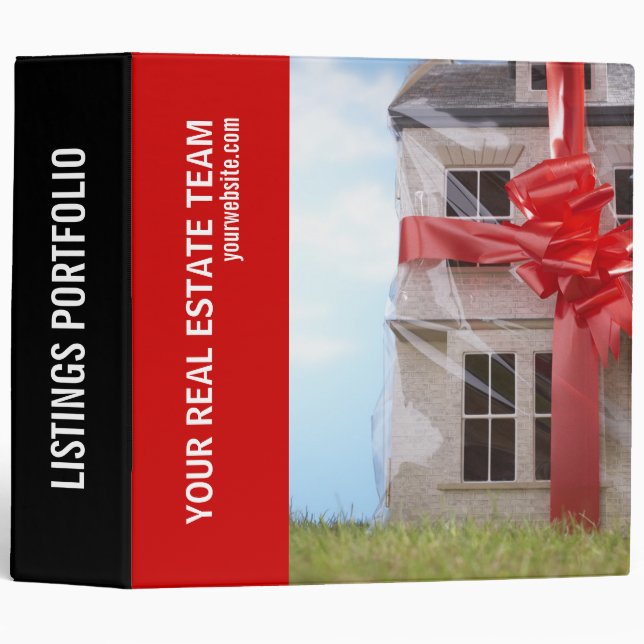 Valeurs immobilières Portfolio Classeur de vinyle (Devant/Côté)