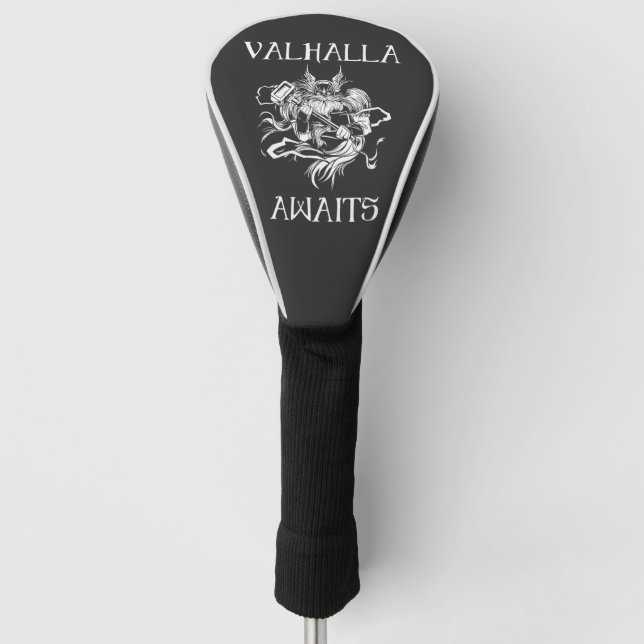  Valhalla Awaits  Golf Head Cover (Front)