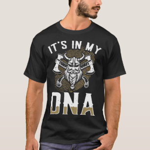 Valhalla Nordic Warrior In My DNA Viking Norse Myt T-Shirt