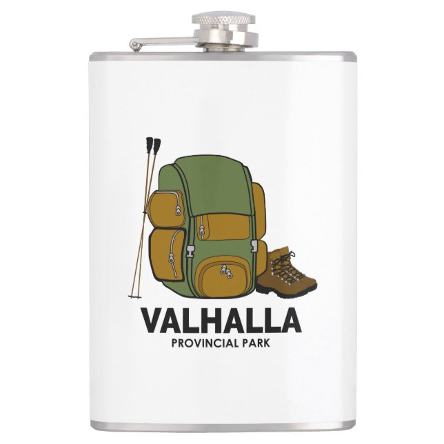 Valhalla Provincial Park Backpack Hip Flask (Front)