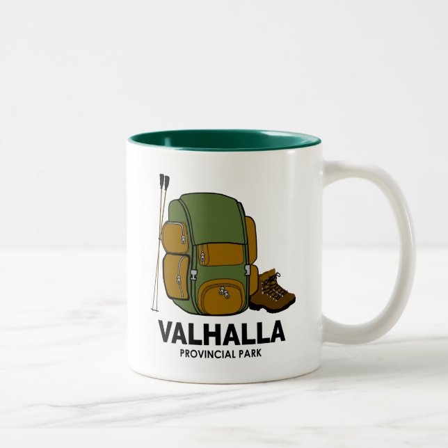 Valhalla Provincial Park Backpack Two-Tone Coffee Mug (Right)