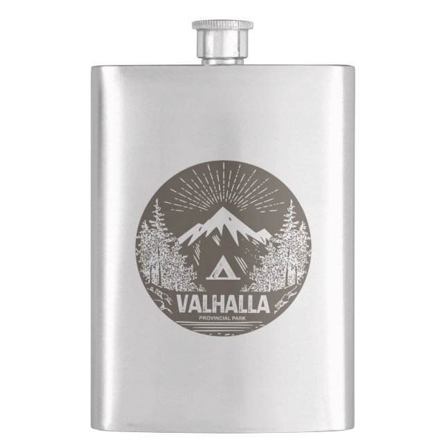 Valhalla Provincial Park Hip Flask (Front)