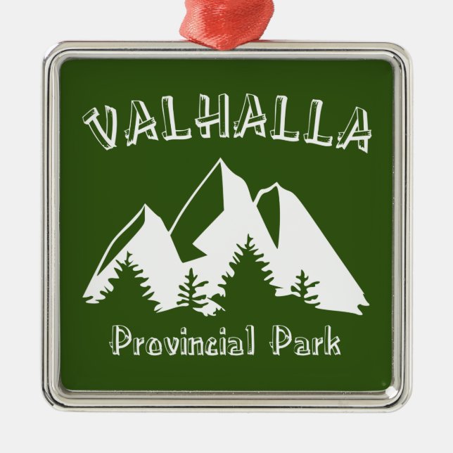 Valhalla Provincial Park Metal Ornament (Front)