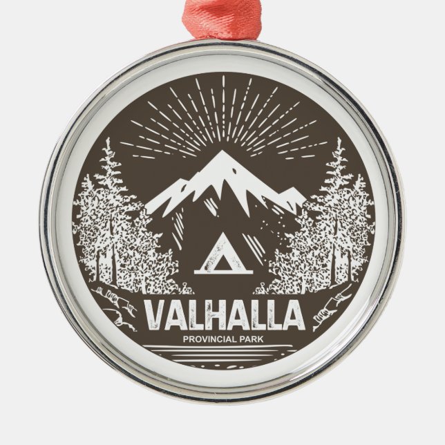 Valhalla Provincial Park Metal Ornament (Front)