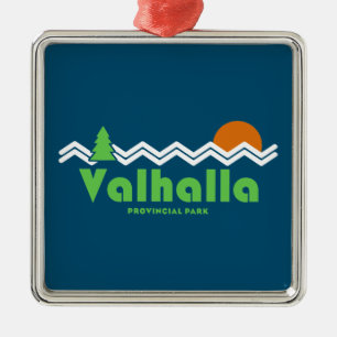 Valhalla Provincial Park Retro Metal Ornament