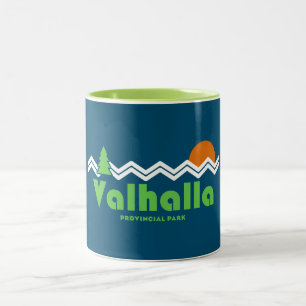 Valhalla Provincial Park Retro Two-Tone Coffee Mug