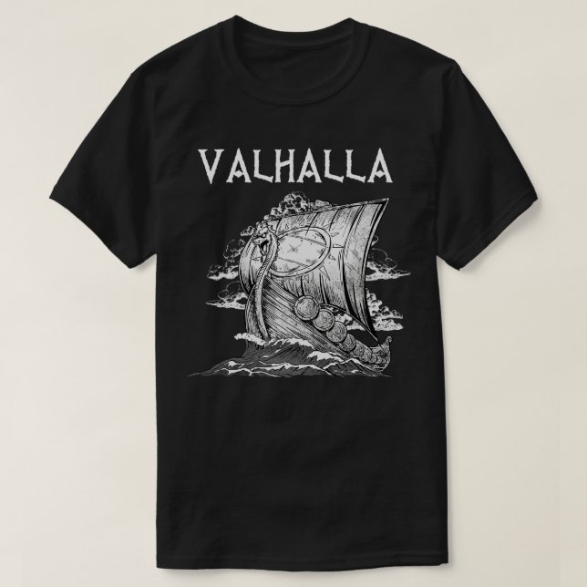 Valhalla Viking Norse 4 T-Shirt (Design Front)