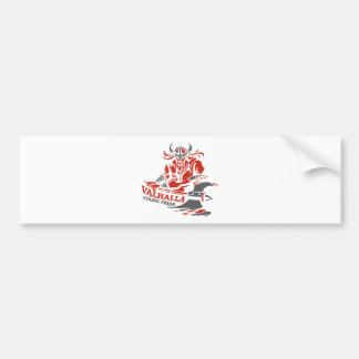 Valhalla - Viking Pride - War Armour Axe Design Bumper Sticker
