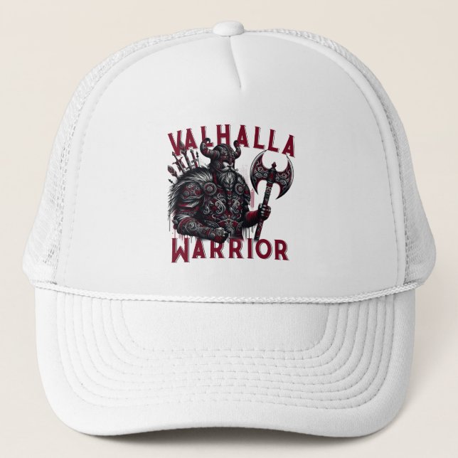 Valhalla Warrior Trucker Hat (Front)